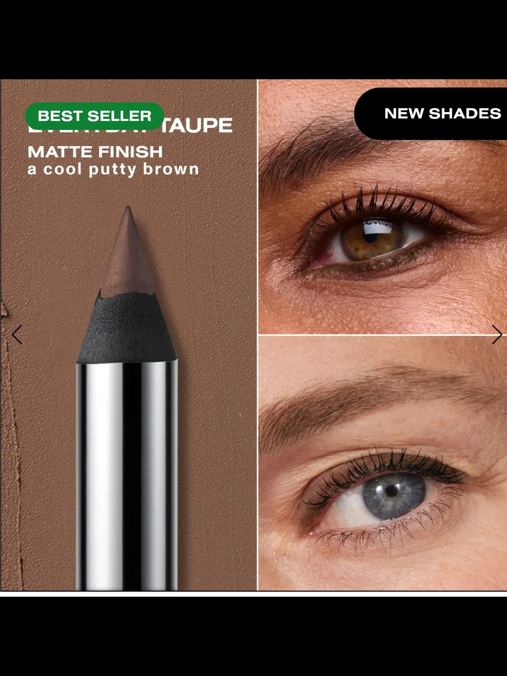 Sarah Creal Eyes Up Eyelinerb& Brush Duo In Everyday Taupe NIB